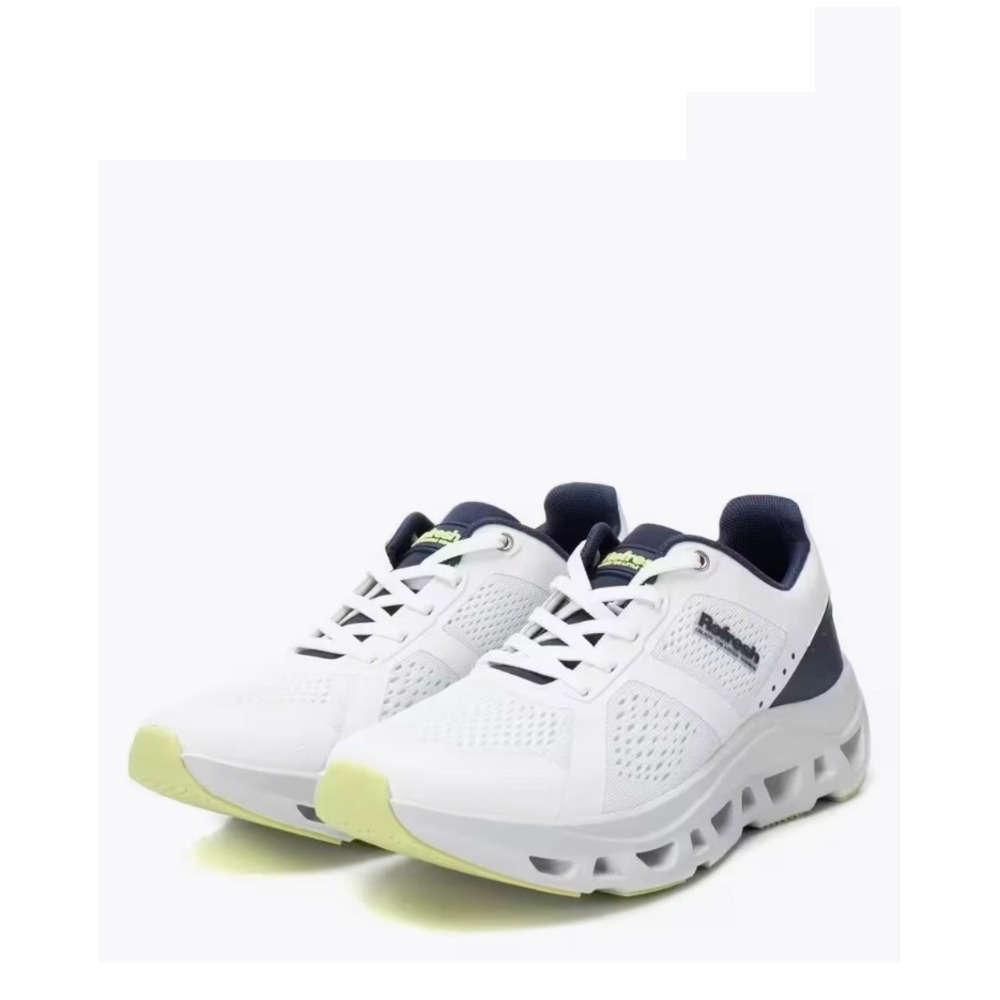 Refresh 172771 Mens White Navy Lime Mesh Athletic Running Sneakers‎ Size 9